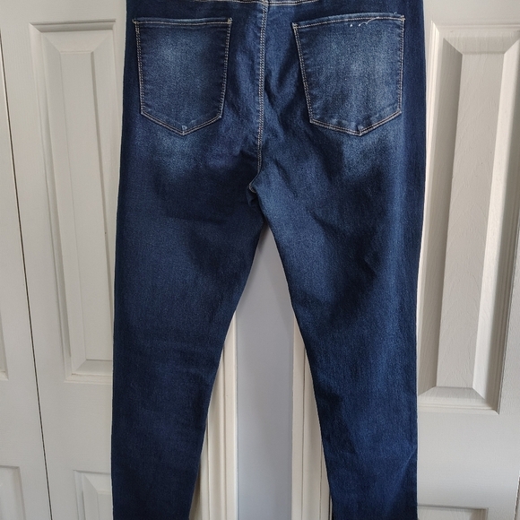 Royalty Dark Wash High Waisted Skinny jeans 16 - Picture 3 of 8